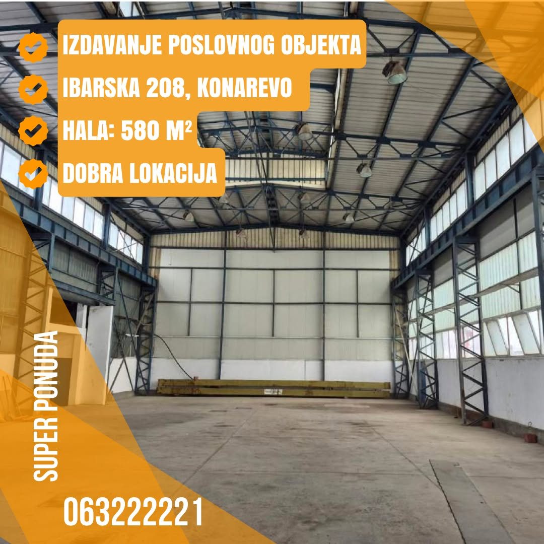 Izdavanje – hala i magacin | Kraljevo